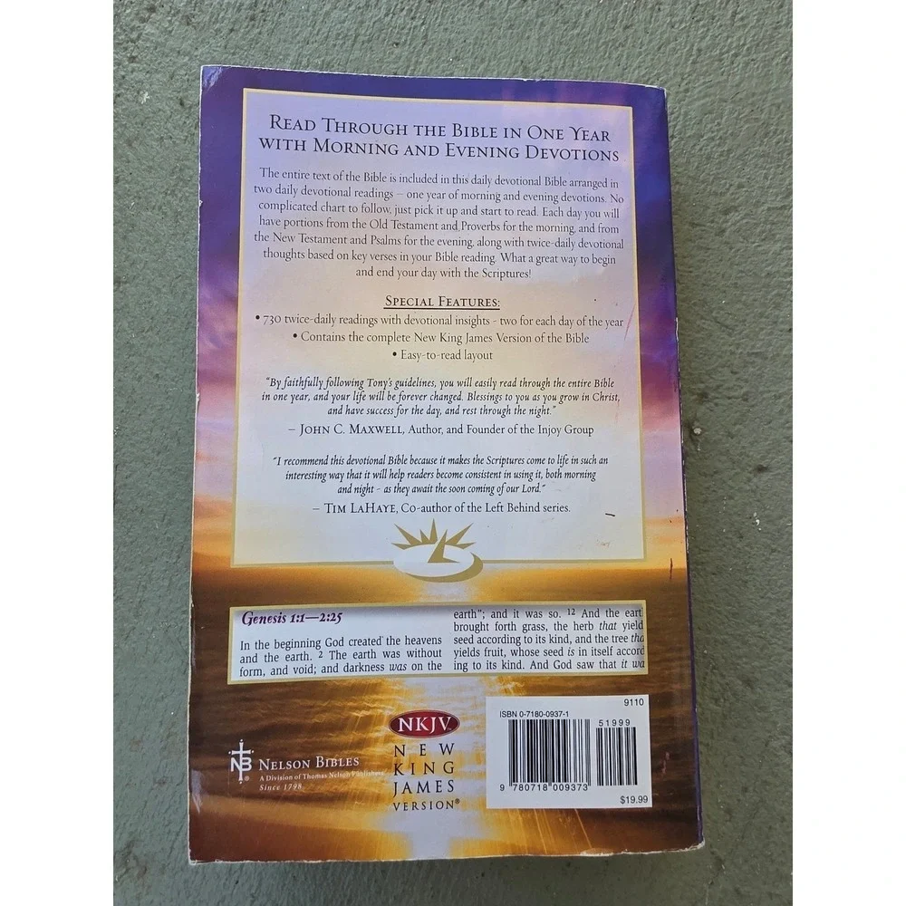The Sunrise‎ Daily Devotional Bible NKJV New King James Version Paperback Book